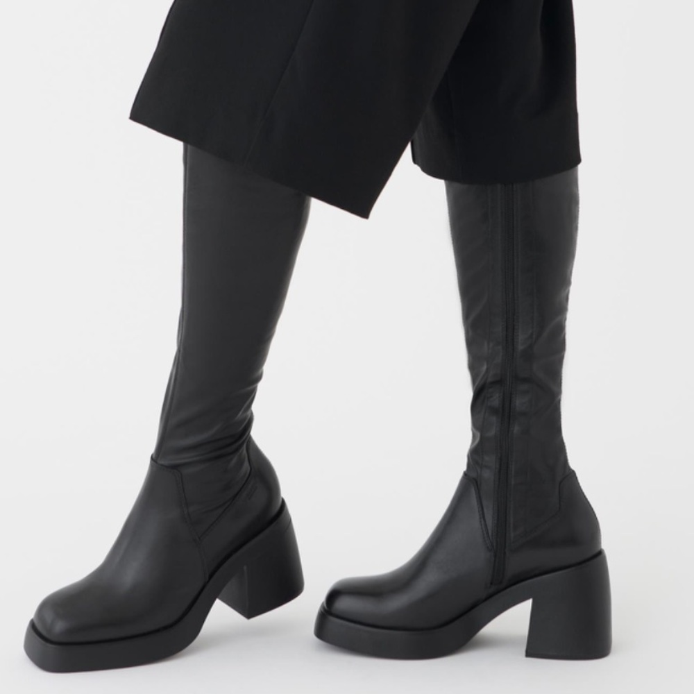 Vagabond Black Combat & Moto Boots